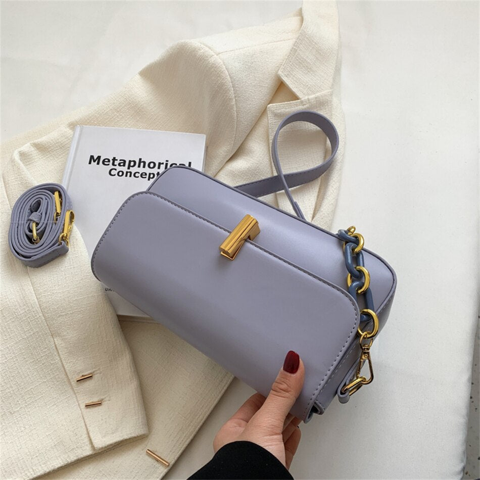 Luxury Brand Shoulder Bag for Women Trendy Small PU Leather Crossbody Bag Designer Lady Handbag Fashion Clutch Purse