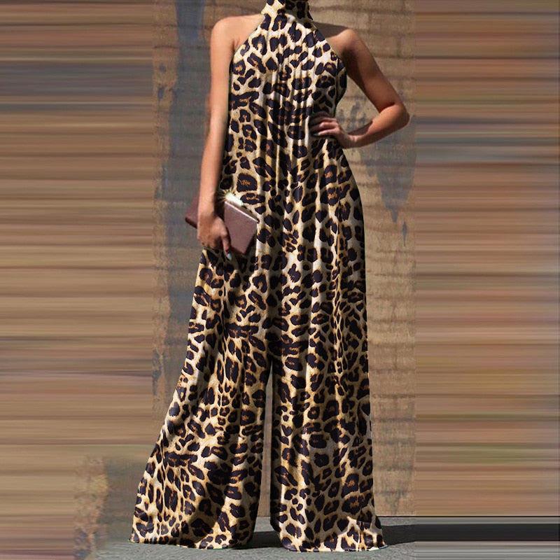 Oversized ZANZEA Fashion Women Jumpsuits 2022 Summer Pleated Wide Leg Overalls Casual Solid Sleeveless Loose Button Up Rompers