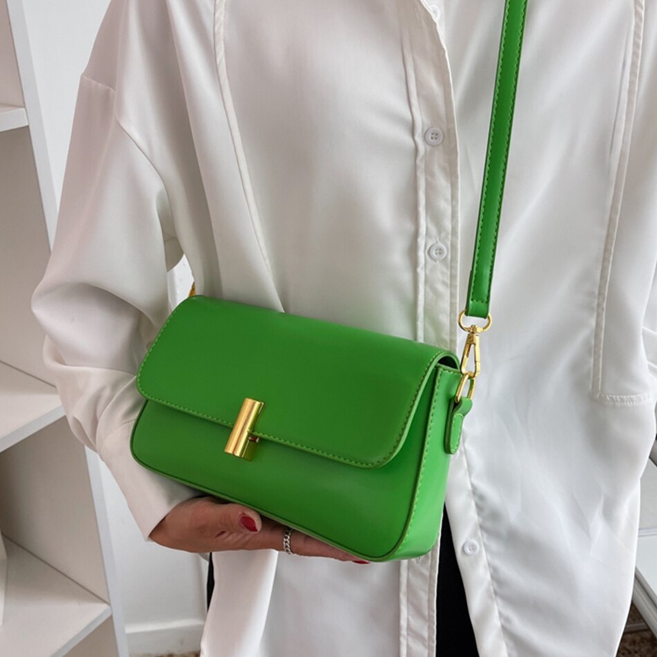 Luxury Brand Shoulder Bag for Women Trendy Small PU Leather Crossbody Bag Designer Lady Handbag Fashion Clutch Purse