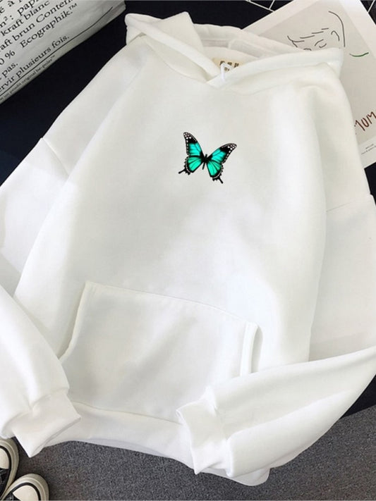 Butterfly Sweatshirt Women Aesthetic Hoodie