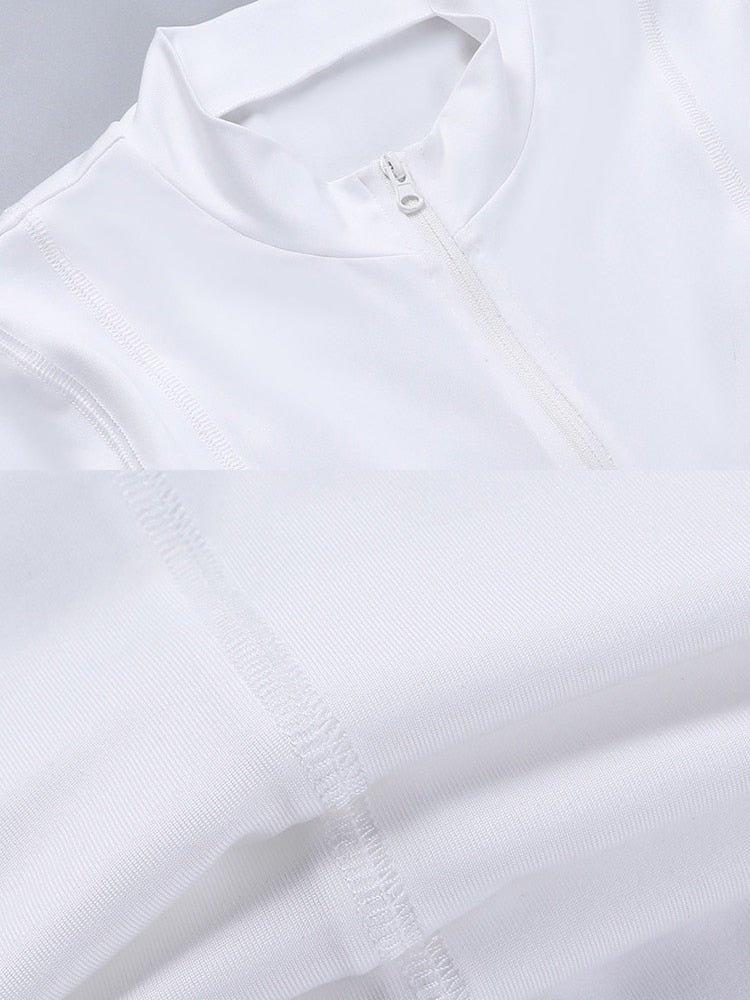 Knitted Zip Up Long Sleeve Women Jumpsuits Elegant Pure Color Bodycon Rompers Bright Line Patchwork Workout Loungewear Jumpsuit