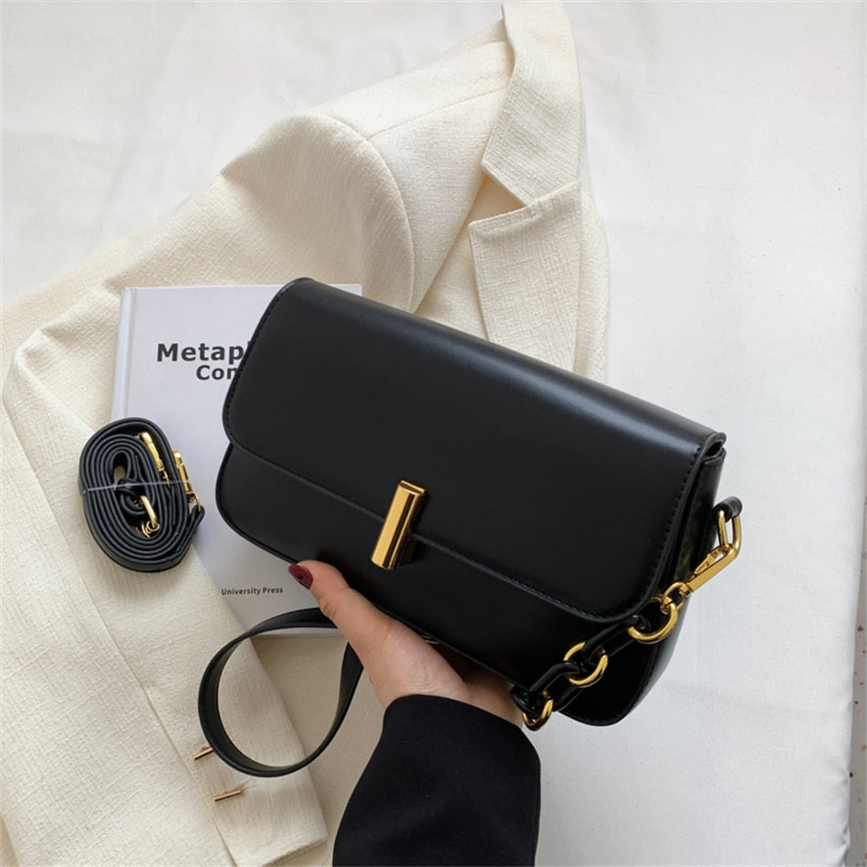 Luxury Brand Shoulder Bag for Women Trendy Small PU Leather Crossbody Bag Designer Lady Handbag Fashion Clutch Purse