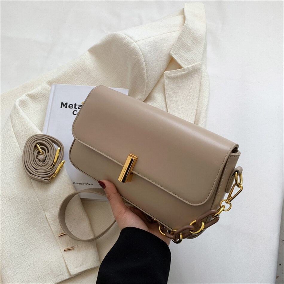 Luxury Brand Shoulder Bag for Women Trendy Small PU Leather Crossbody Bag Designer Lady Handbag Fashion Clutch Purse