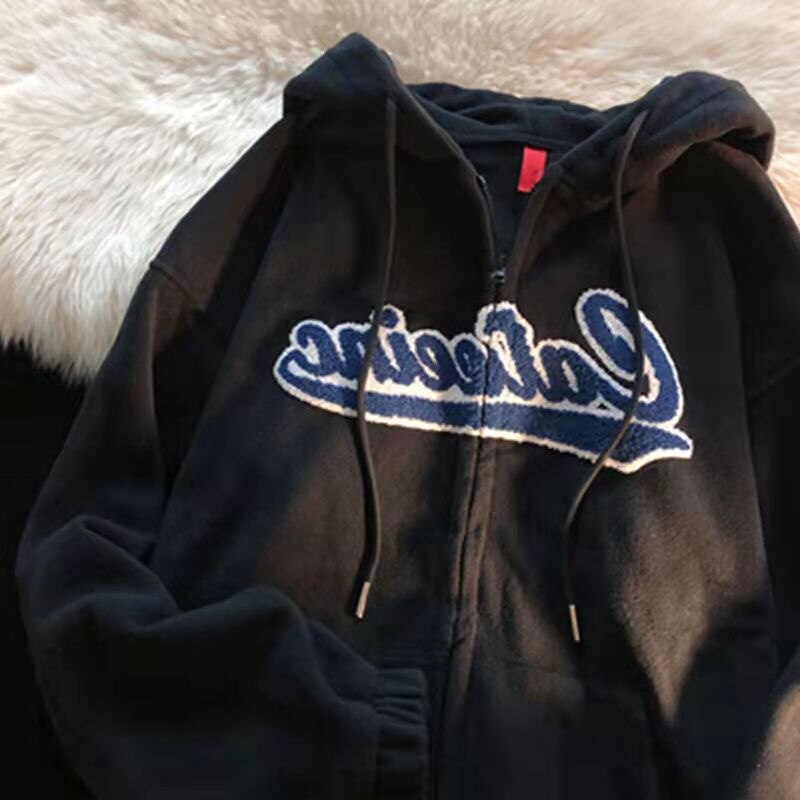 Y2K Women Letter Print Hoodies