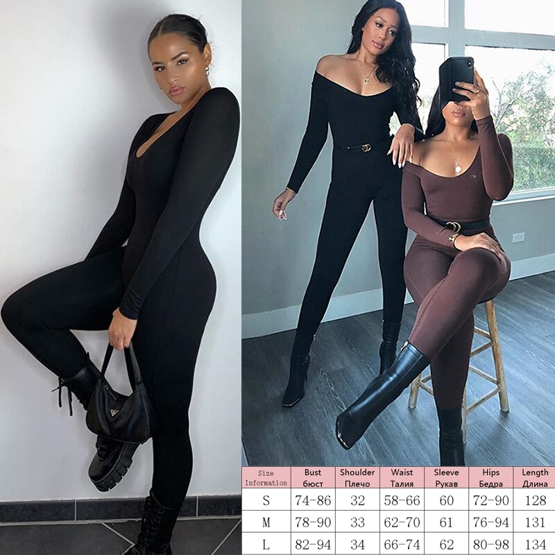 Knitted Zip Up Long Sleeve Women Jumpsuits Elegant Pure Color Bodycon Rompers Bright Line Patchwork Workout Loungewear Jumpsuit