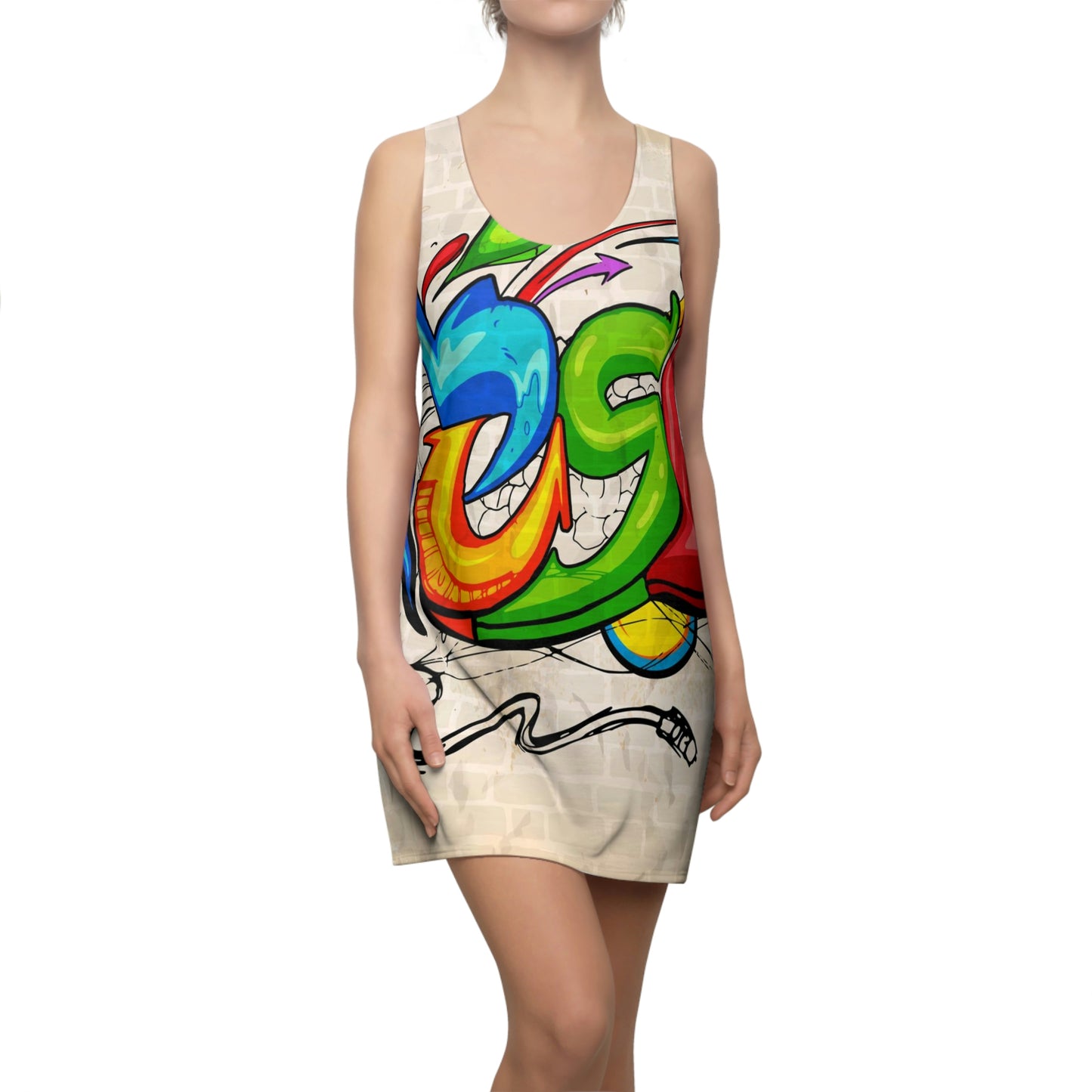 Women's Cut & Sew Racerback Dress (AOP)