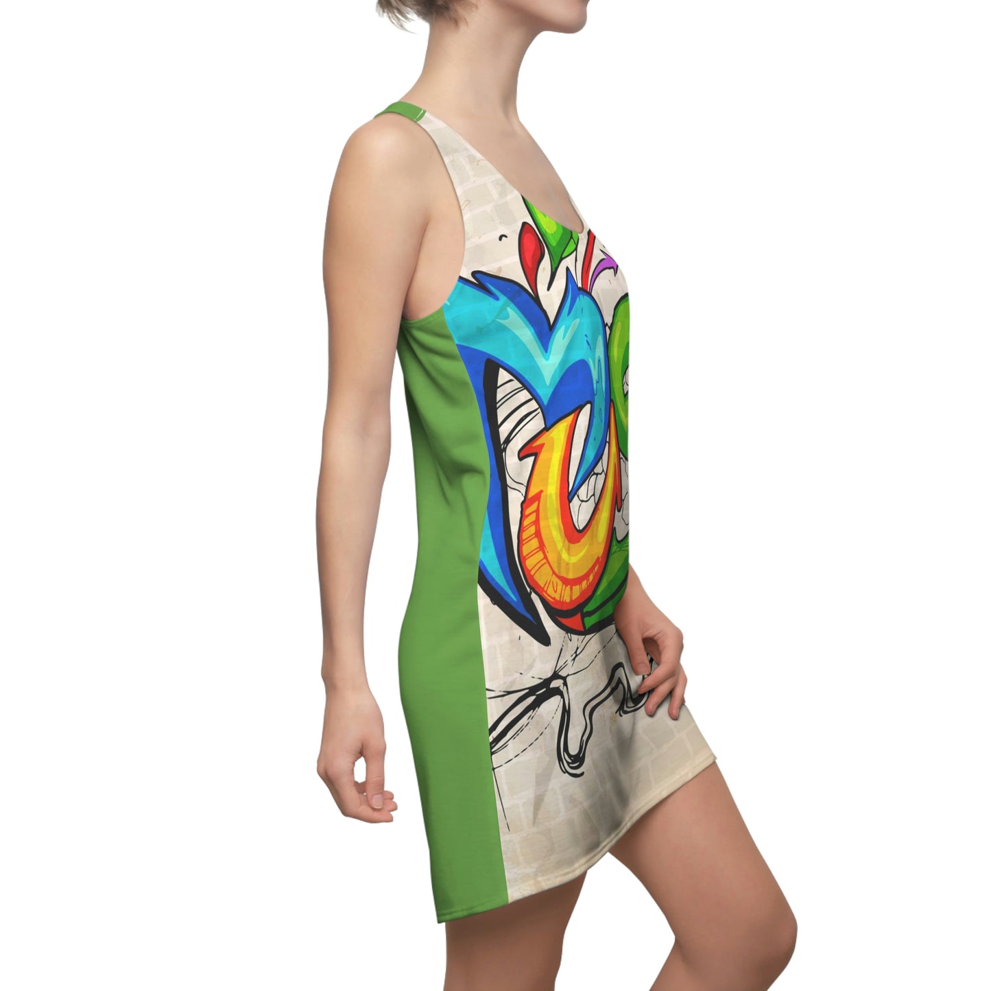 Women's Cut & Sew Racerback Dress (AOP)